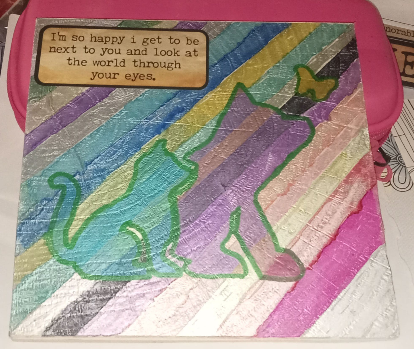 Homemade decorative plaque - The Mark of Friendship